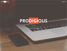 Tablet Screenshot of prodigious.nl